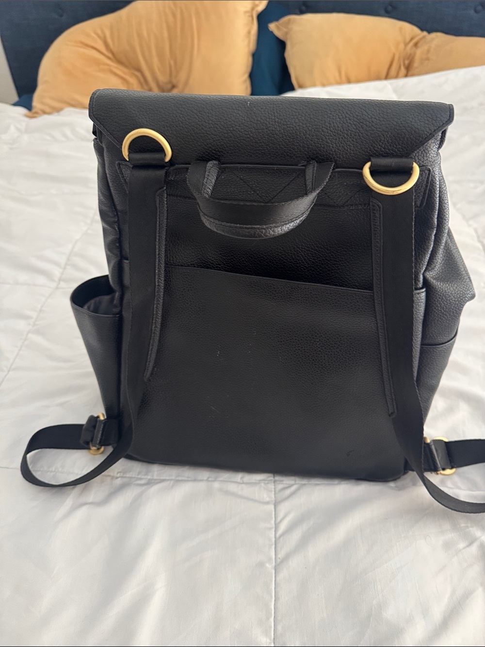 Freshly Picked Black Backpack with Gold Hardware - Picture 4 of 4